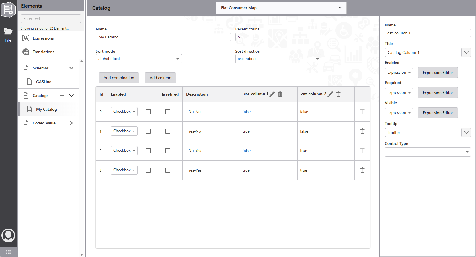 Catalog editor Catalog editor