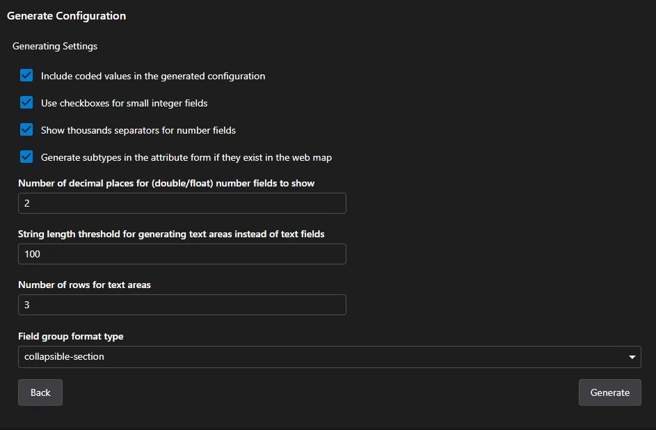 create-generate-config