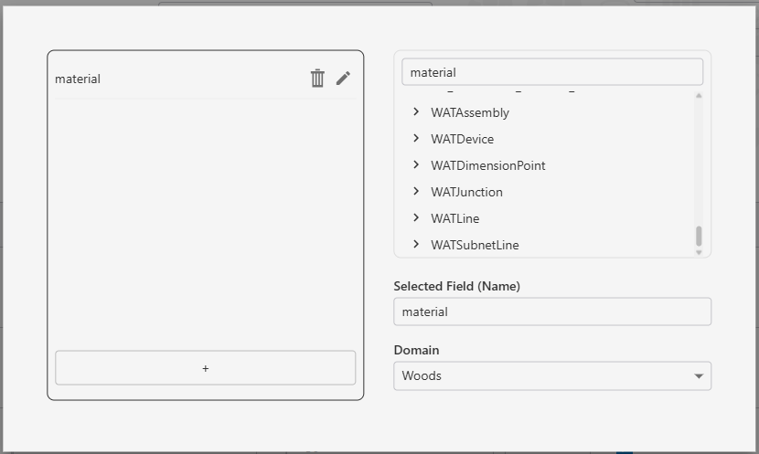Dependent coded values dialog