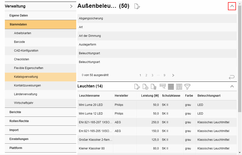 Katalog-Wechseln