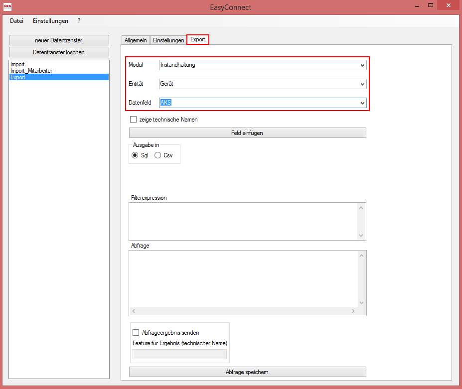 EasyConnect_004_Export_Felder