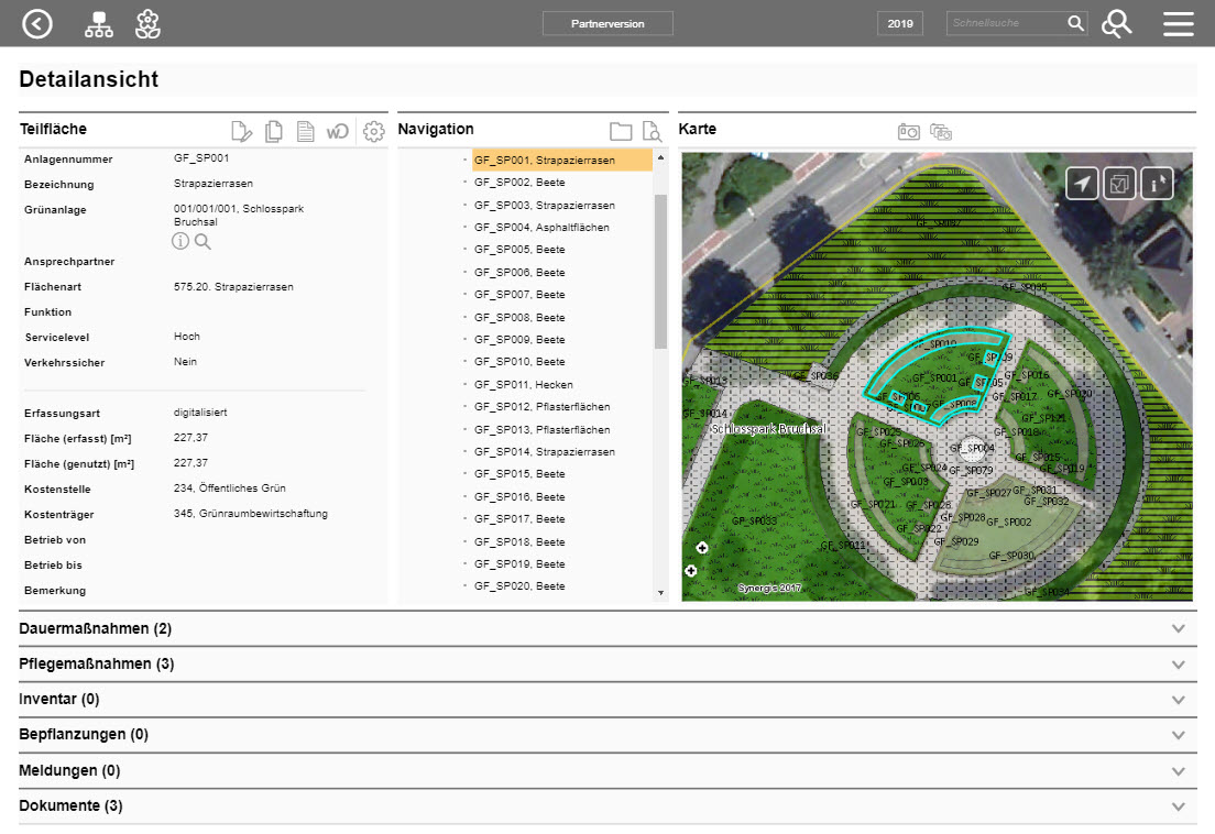 Detailansicht Teilfläche