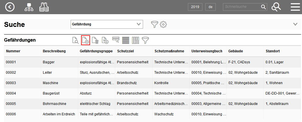 009_Gefährdung anlegen