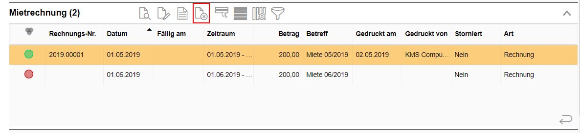 004_Mietrechnung_Stornieren
