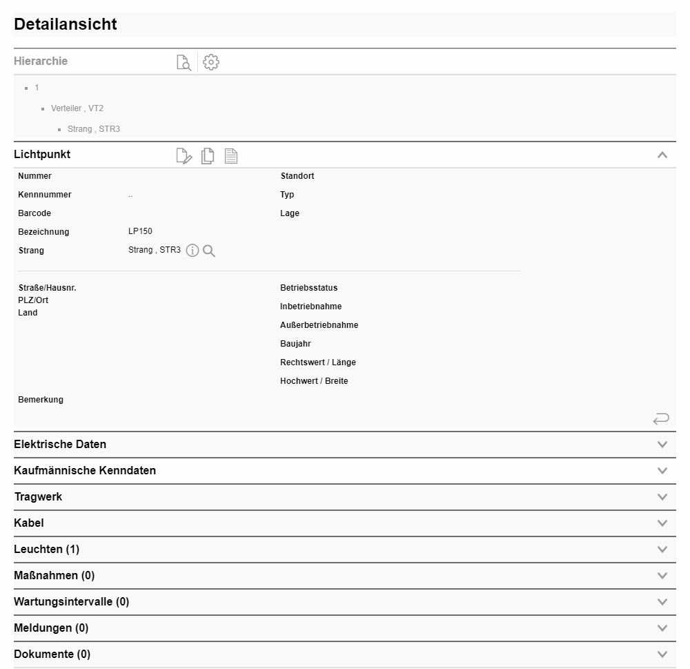 Detailansicht-Lichtpunkt