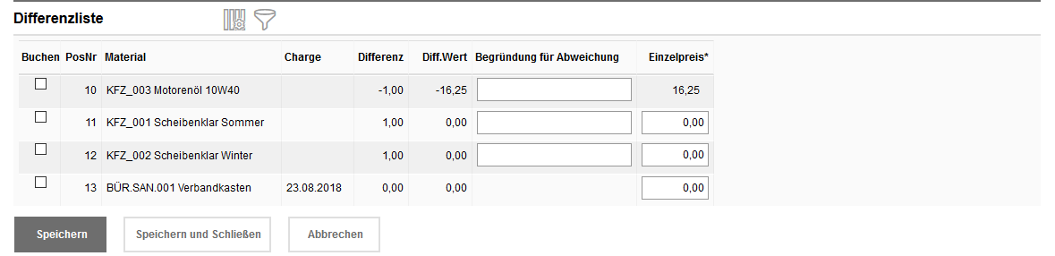 016_Lagerinventur_Differenzliste_bearbeiten