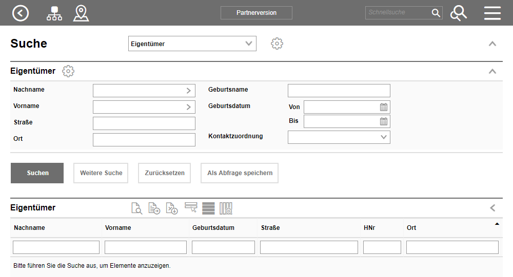 Suche nach Eigentümer