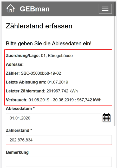 007_Zählerstand erfassen