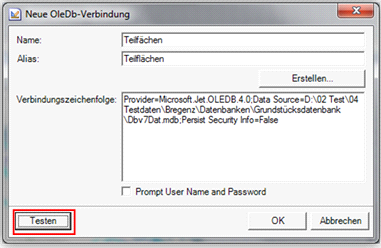 Verbindung testen Verbindung testen