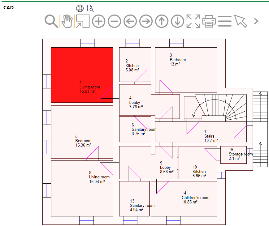 room-cad-section