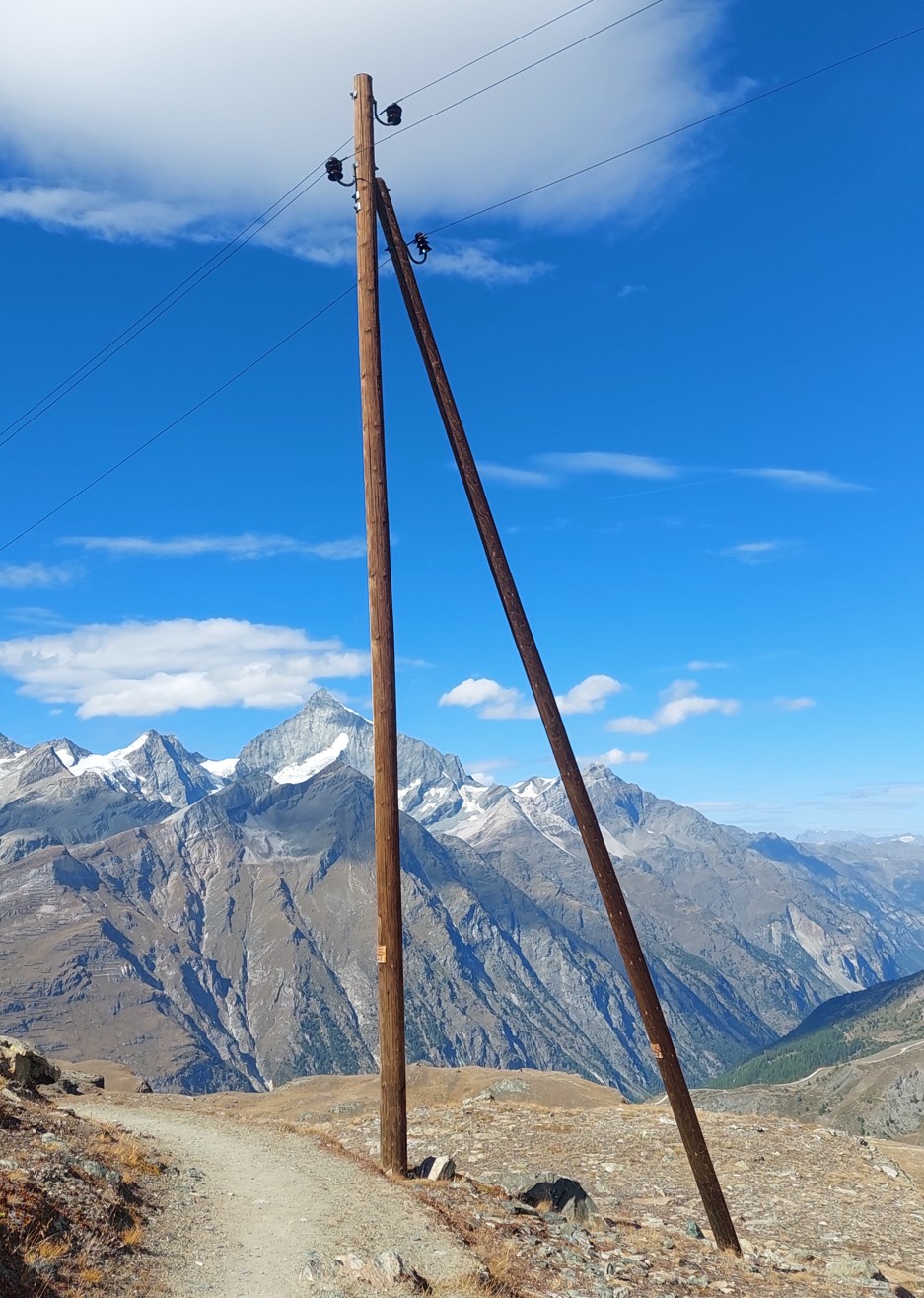 Strebe zur Abstützung bei Richtungswechsel