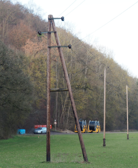 Strebe zur Abstützung bei Richtungswechsel