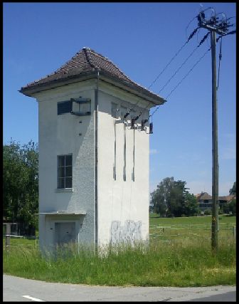 Transformer station with bushing (https://www.kuh-promenade.ch/Moetschwil.html)