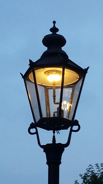 Gas lighting of the city of Augsburg