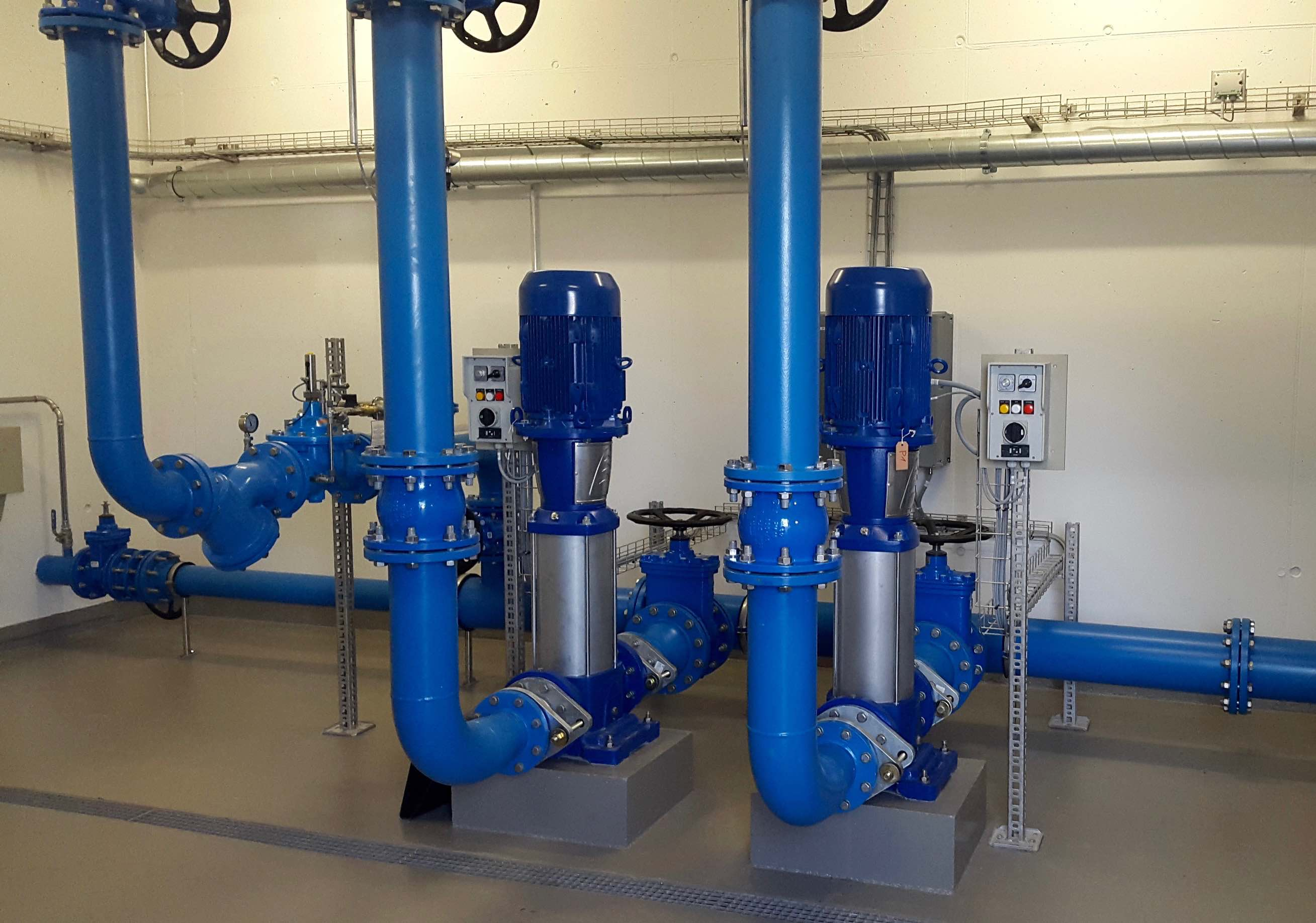 Pumps in a step pump station (wvgm.ch)