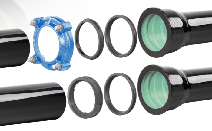 Manchons à emboîter Tube en fonte grise