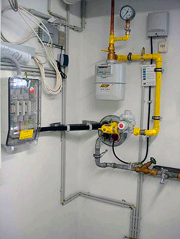 Entrées multiples dans la maison (gaz, eau, électricité, communication) Entrées multiples dans la maison (gaz, eau, électricité, communication)