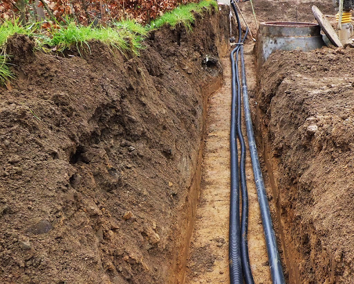 Fossé ouvert sans mesures de sécurisation